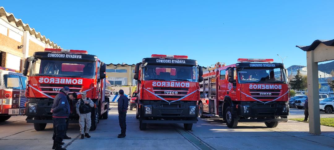Inauguración de obras para Bomberos Voluntarios en Comodoro