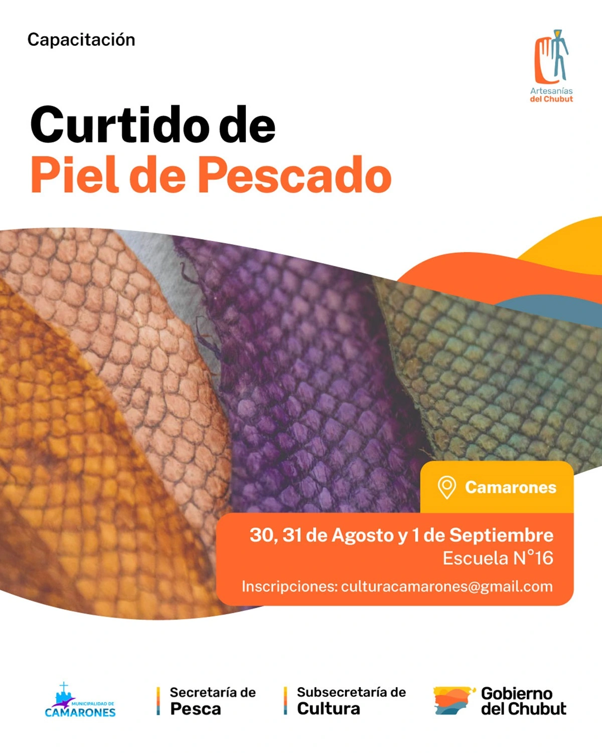 Continúan las capacitaciones sobre el curtido de pieles de pescado