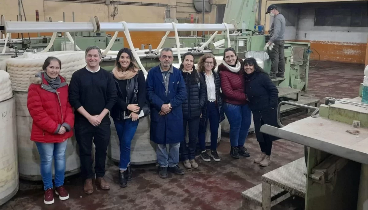 Funcionarios visitaron la Cooperativa de Trabajo "Lanera Trelew Ltda."