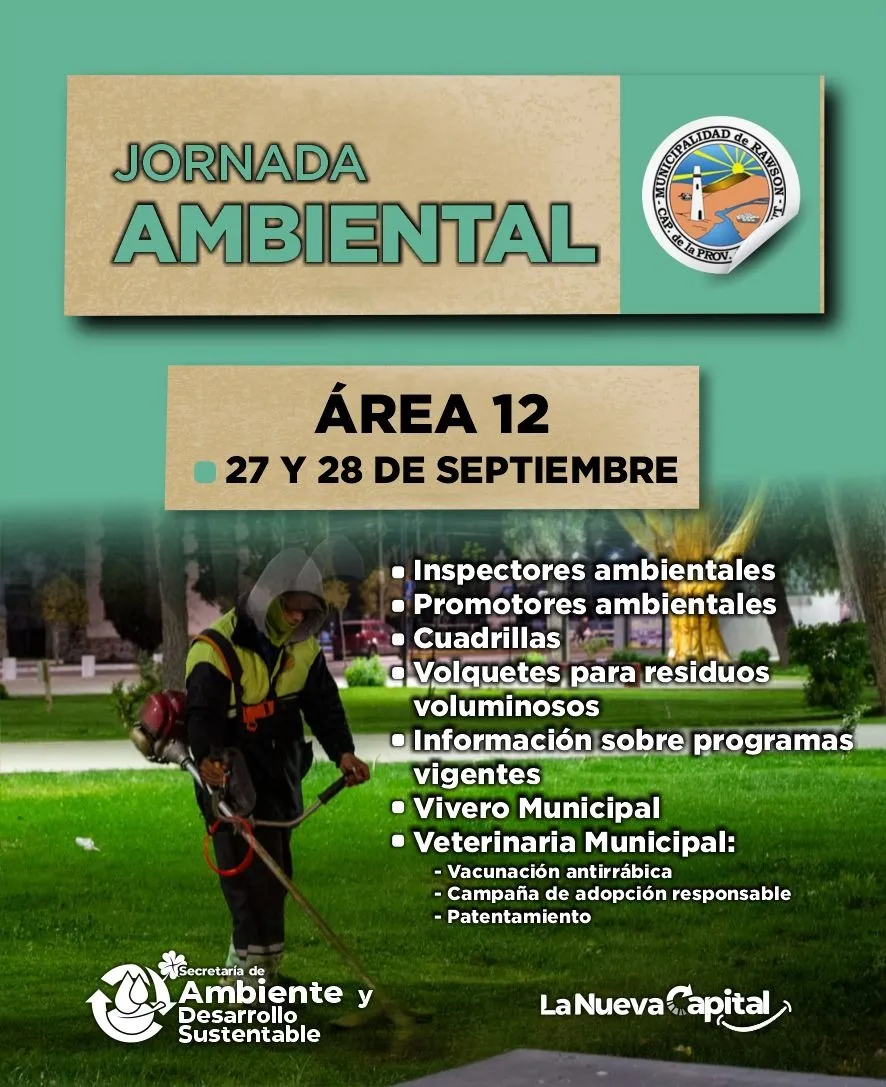 La "Jornada Ambiental" llega al Área 12 de Rawson