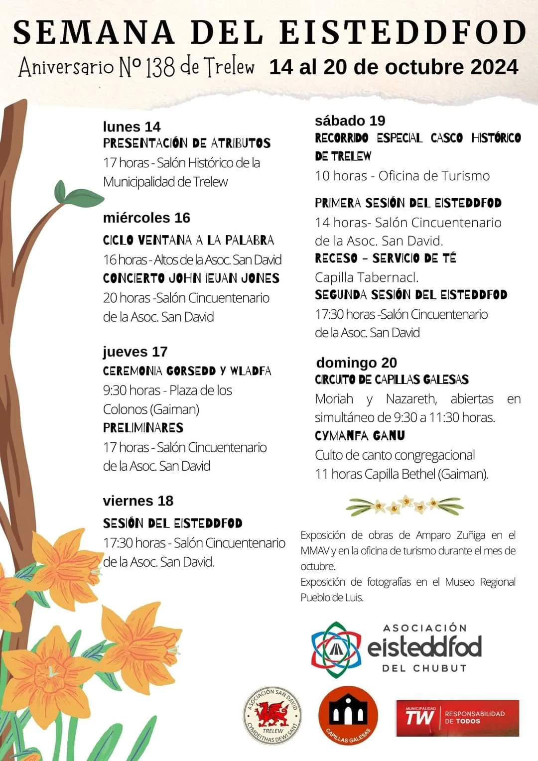 AGENDA Trelew celebra su aniversario con la Semana del Eisteddfod