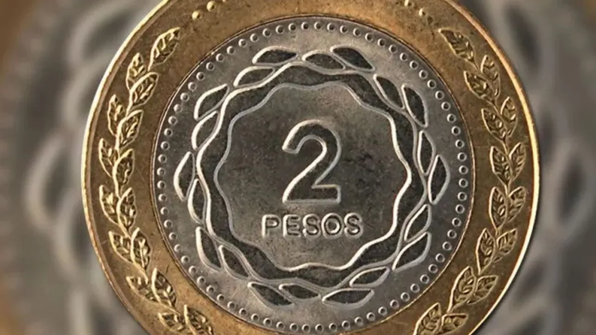 Así son las monedas de 2 pesos que se compran por más de $300.000