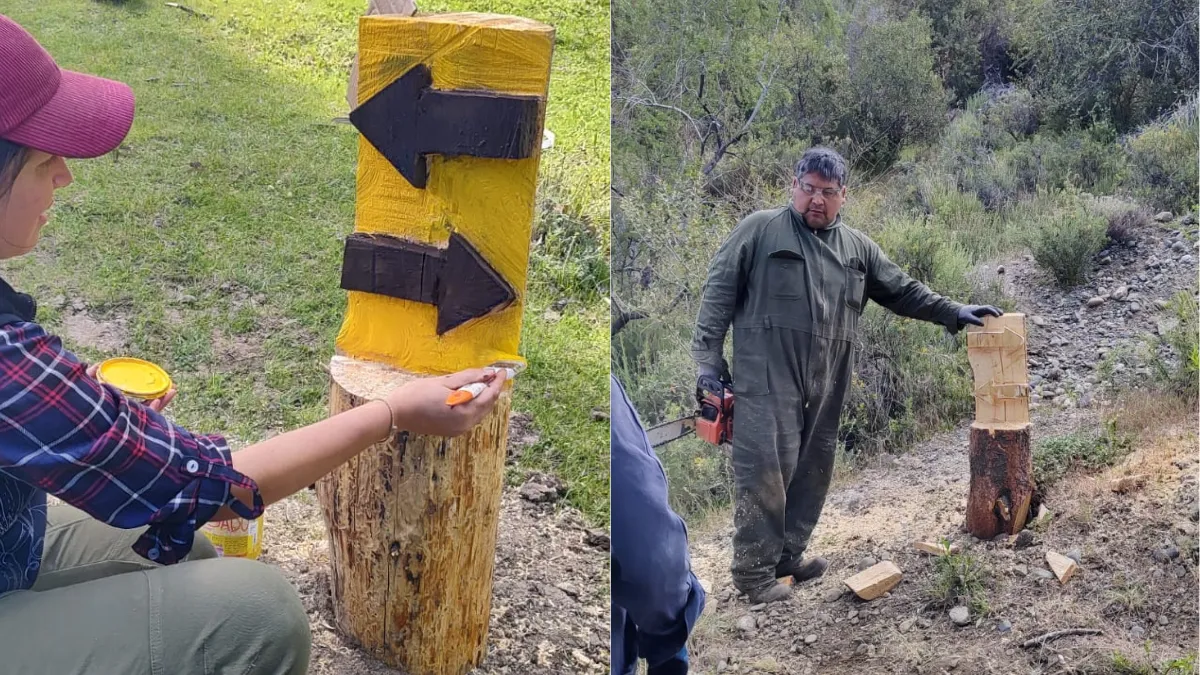 Esquel avanza en las mejoras de senderos en Tres Arroyos