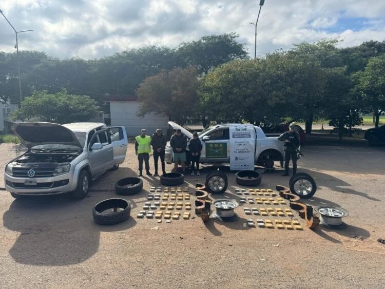Gendarmería interceptó 50 kilos de cocaína en Salta