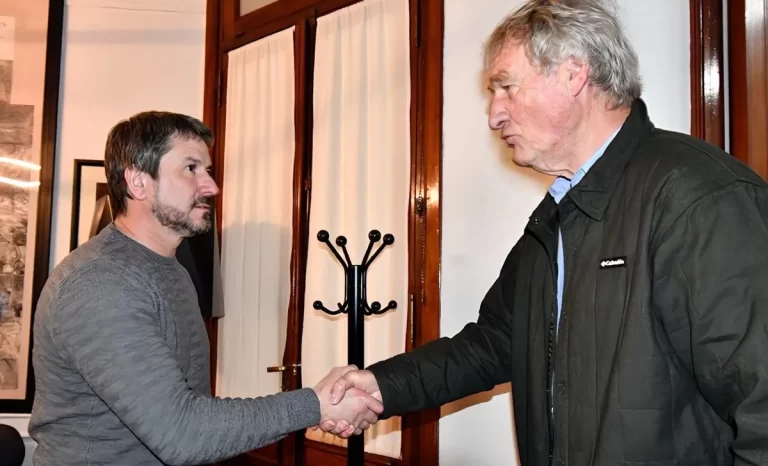 Merino dialogó con el empresario Willy Pats