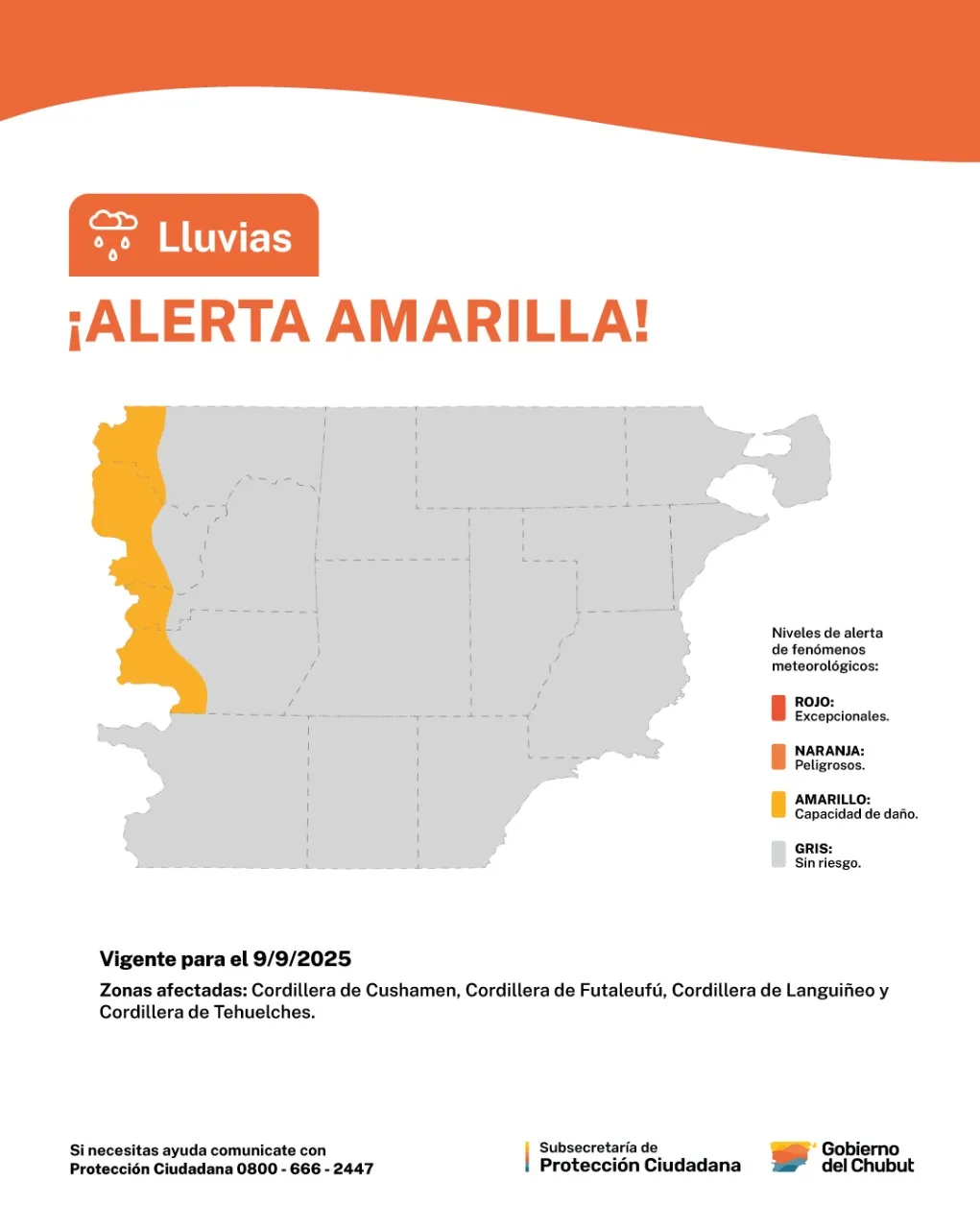 Alerta naranja por fuertes nevadas, lluvias y vientos de más de 110 km/h: a qué zonas afectará - Image 2