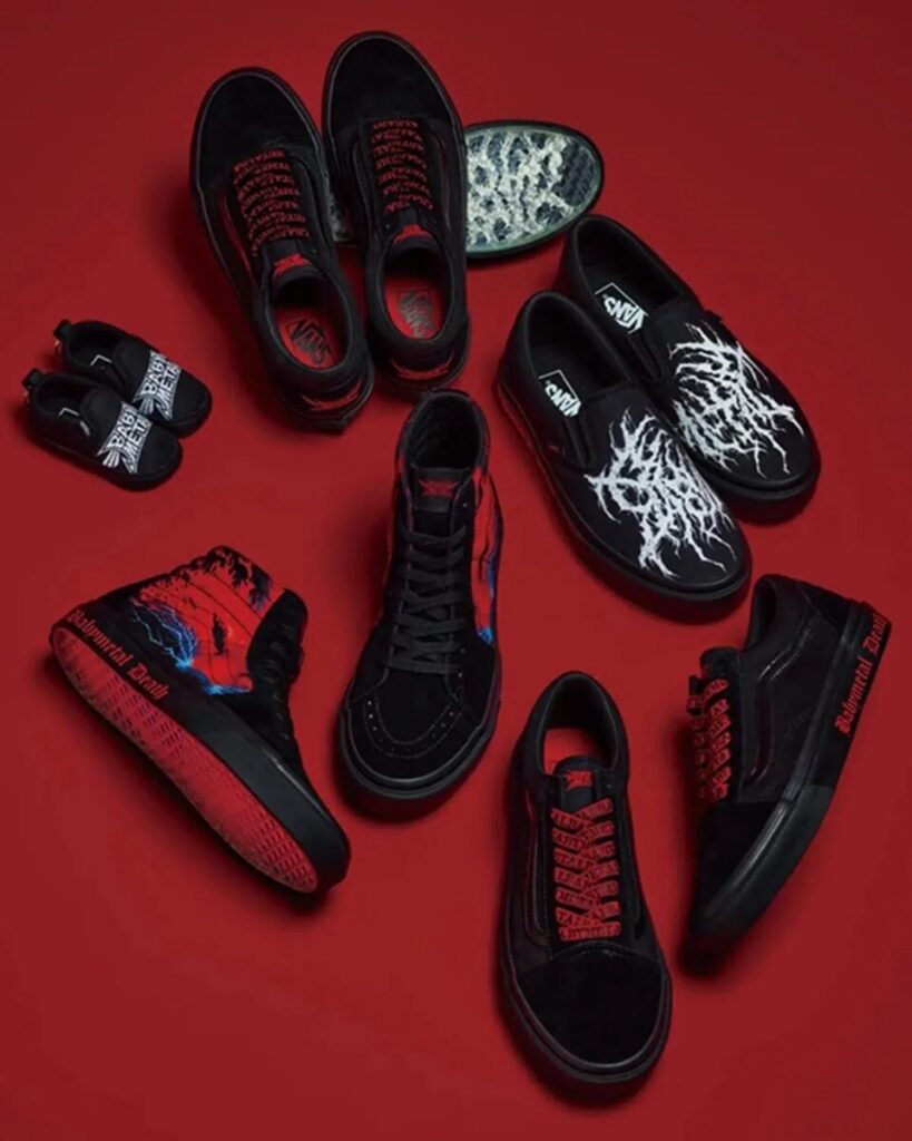 Babymetal, Vans, colaboración musical, colección aniversario, kawaii metal, zapatillas exclusivas, Old Skool, Sk8-Hi, Slip-On, moda urbana, ropa juvenil, chaleco reversible, merchandising japonés, Metal Forth, Capitol Records