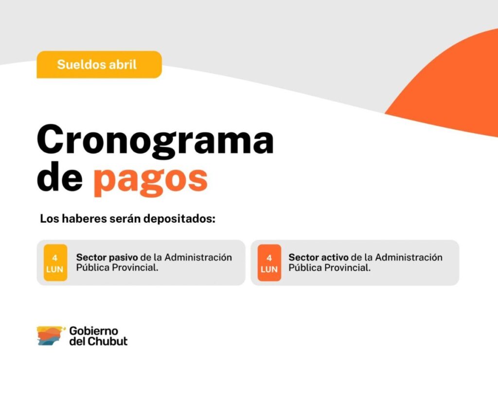 Chubut dio a conocer el cronograma de pagos de haberes - Radio 3 Cadena ...