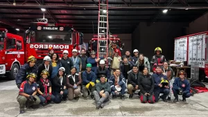 Foto: Bomberos Voluntarios Rawson (Facebook).