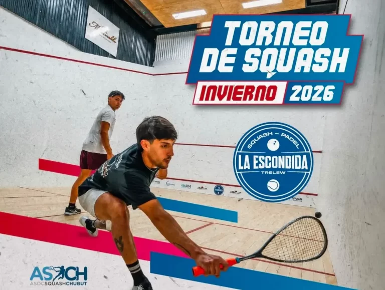 Se viene el Torneo de Squash de Invierno en La Escondida de Trelew