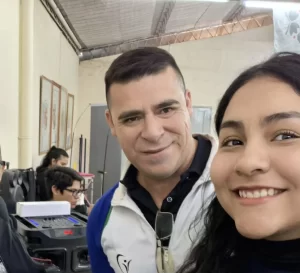 Zoe junto a su padre y entrenador Ismael. Foto: franc0_zoe (Instagram).