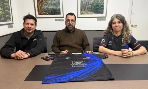 Matías Taccetta con Hernán Maciel y Karin Bestene en Esquel